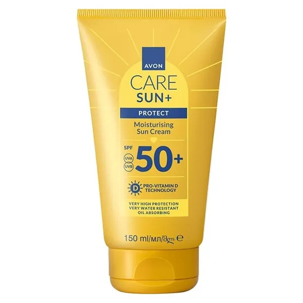 Nawilżający krem do opalania z SPF 50+ Avon Care Sun+ 150 ml